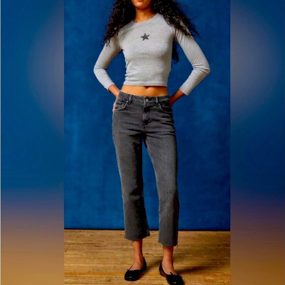 New BDG high rise straight cropped cowboy jeans from Urban Outfitters